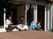 Family relaxing on the deck